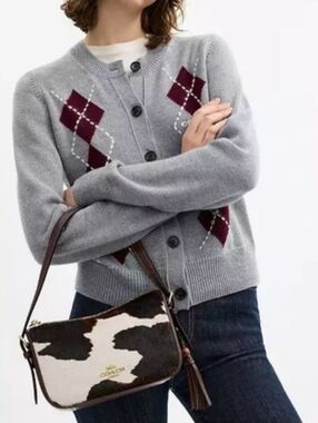 Coach Kailey Shoulder Bag Cow Print Tassel CCC84 Price Is Firm Last One NWT